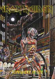 Iron Maiden Somewhere In Time Textile Poster