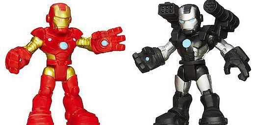Iron Man Playskool Heroes - 6cm Iron Man and War Machine
