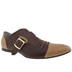 Male Bo Diddly Leather Upper in Brown and Stone