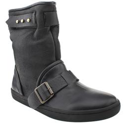Male Stummer Leather Upper Casual Boots in Black