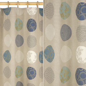 Isadora Pencil Pleat Curtains- Teal- W218 x Drop 182cm
