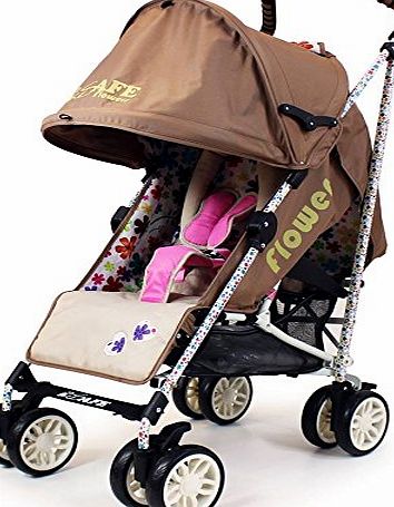 iSafe buggy Stroller Pushchair - Flowers (Complete With Rain cover)
