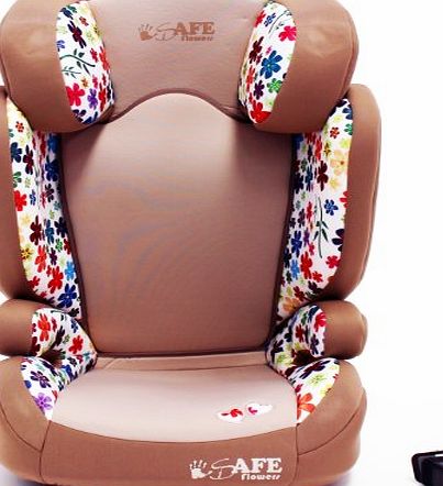 iSafe Carseat ISOFIX Group 2-3 - Flowers 15-36kg Child Seat