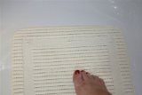 StayPut Bath Mat in innovative non-slip fabric (Soft White) - soft and durable, its in a class of its own