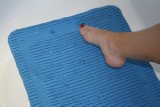 StayPut Shower Mat in innovative non-slip fabric (Blue) - soft and durable, this quality shower or small bath mat is in a class of its own
