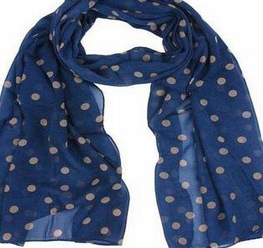 ISASSY Womens Girls Ladies Scarf, Classic Fashion Small Polka Dots Chiffon Scarf Scarves For Autumn Winter, Cute Spot Shawl Neck Wrap Headscarf, Various Colors Red Black Pink Blue Green Khaki,