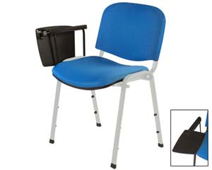 ISO vinyl tablet chair(silver frame)