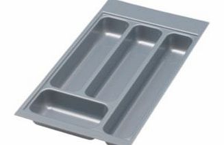 Grey Plastic Kitchen Utensil Tray