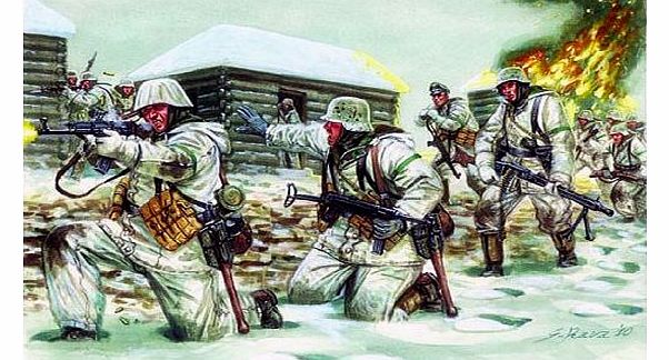 1/72 German Infantry (Winter uniform) # 6151 - Plastic Model Figures