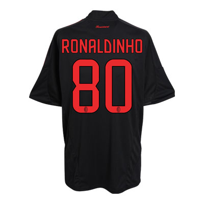 Italian teams Adidas 08-09 AC Milan 3rd (Ronaldinho 80)