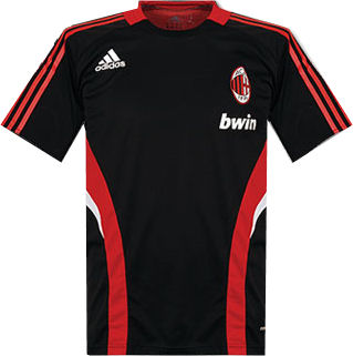 Italian teams Adidas 08-09 AC Milan Training Shirt (black)