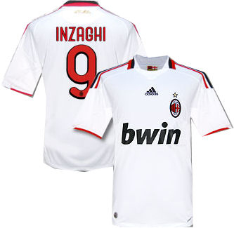 Italian teams Adidas 09-10 AC Milan away (Inzaghi 9)