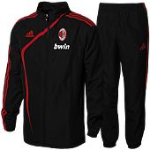 Italian teams Adidas 09-10 AC Milan Presentation Suit (Black)