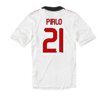 Italian teams Adidas 2010-11 AC Milan Away Shirt (Pirlo 21)
