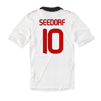 Italian teams Adidas 2010-11 AC Milan Away Shirt (Seedorf 10)