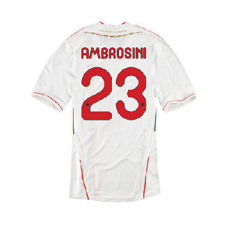 Italian teams Adidas 2011-12 AC Milan Away Shirt (Ambrosini 23)