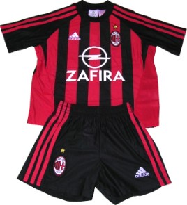 Italian teams Adidas AC Milan Mini Kit 05/06