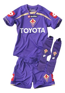 Italian teams Lotto 09-10 Fiorentina home Mini Kit