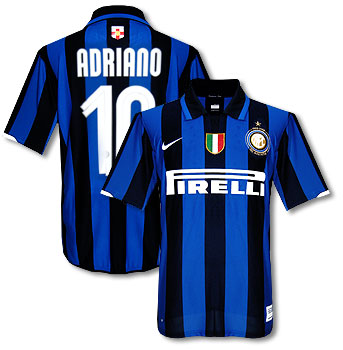 Italian teams Nike 07-08 Inter Milan home (Adriano 10)