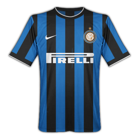 Italian teams Nike 09-10 Inter Milan home (  Your Name)