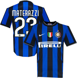 Italian teams Nike 09-10 Inter Milan home (Materazzi 23)