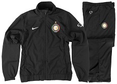 Italian teams Nike 09-10 Inter Milan Woven Warmup Suit (Black) - Kids