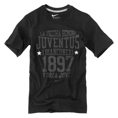 Italian teams Nike 2010-11 Juventus Nike Printed Core Tee (Black)