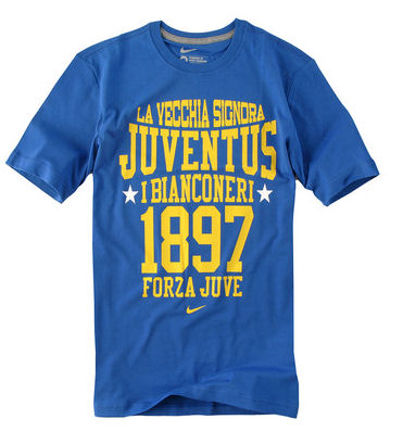 Italian teams Nike 2010-11 Juventus Nike Printed Core Tee (Blue)
