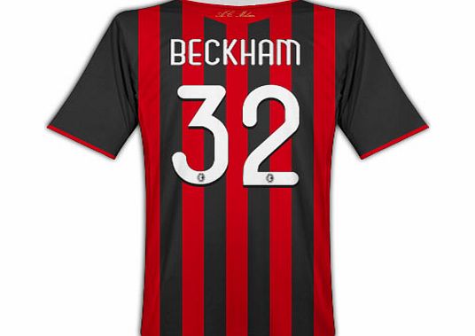 Umbro 09-10 AC Milan home (Beckham 32)