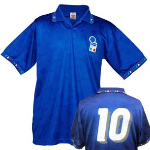 Italy Toffs Italy 1994 World Cup Number 10 Shirt