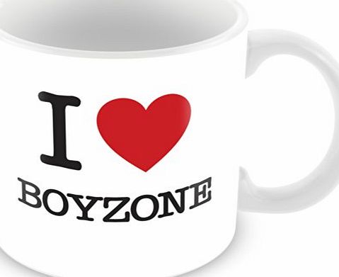 ITservices I Love Boyzone Personalised Mug Gift (customise with any name, message, text, photo or colour) - Celebrity fan tribute