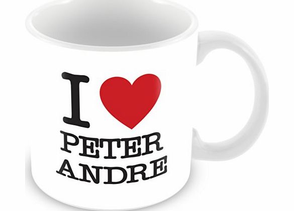 ITservices I Love Peter Andre Personalised Mug Gift (customise with any name, message, text, photo or colour) - Celebrity fan tribute