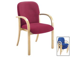 Ivy executive wood frame chair