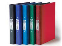 IXL Selecta A4 charcoal black ring binder with two