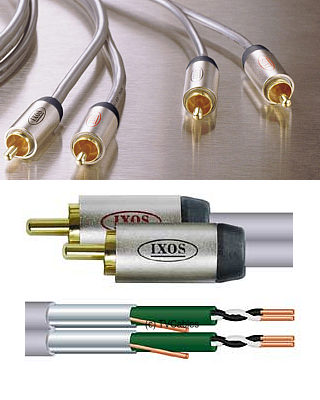 XFA02-100 1m Stereo Audio Cable 2x Phono