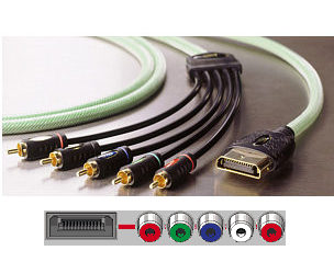 Ixos XPX04 - Xbox to 5x Phono Cable - Component Video & Audio - 2m