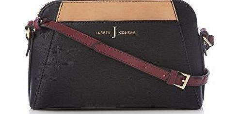 J By Jasper Conran Womens Designer Black Colour Block Cross Body Bag