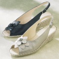 J. FRAZER womens fleur sling-back peep-toe sandal