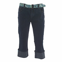 J Jeans by Jasper Conran Blue cropped jeans wih paisley belt