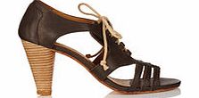 Womens Cuba black leather heels