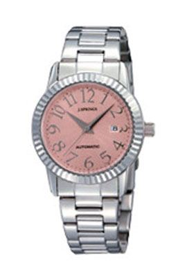 J.SPRINGS Automatic Stainless Pink Dial Ladies