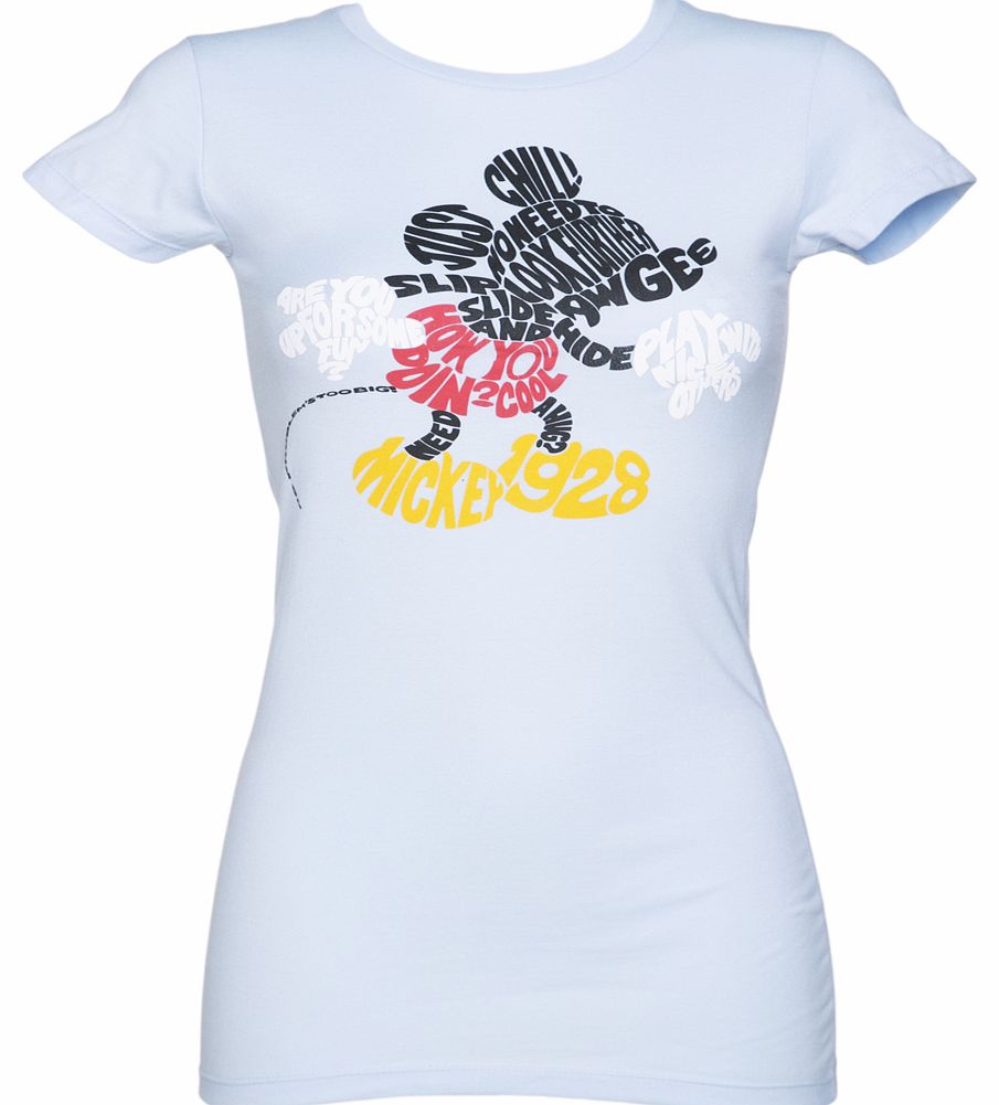 Ladies Mickey Mouse Words T-Shirt from Jack Of