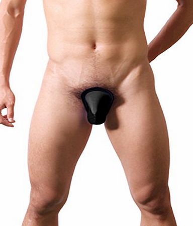 Jack Smith Sexy Mens Thongs C-string Pouch Nylon Invisible Underwear Black Free Size