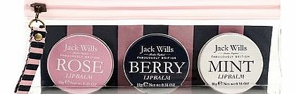 Jack Wills Ladies Set of Three Lip Balms 10177638