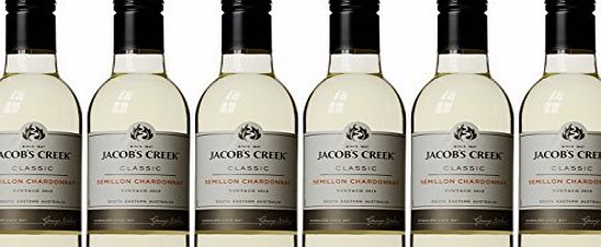 Jacobs Creek 2015 Semillon Chardonnay White Wine, 18.7 cl - Case of 6