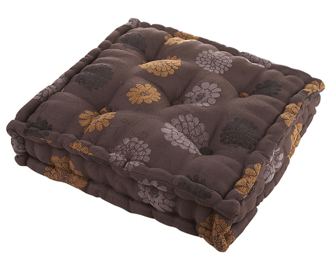 Jacquard Booster Cushion Brown
