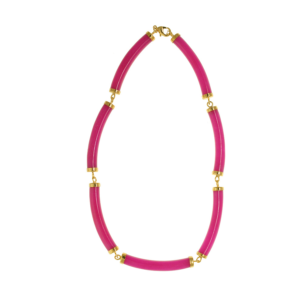 Section Necklace - Pink