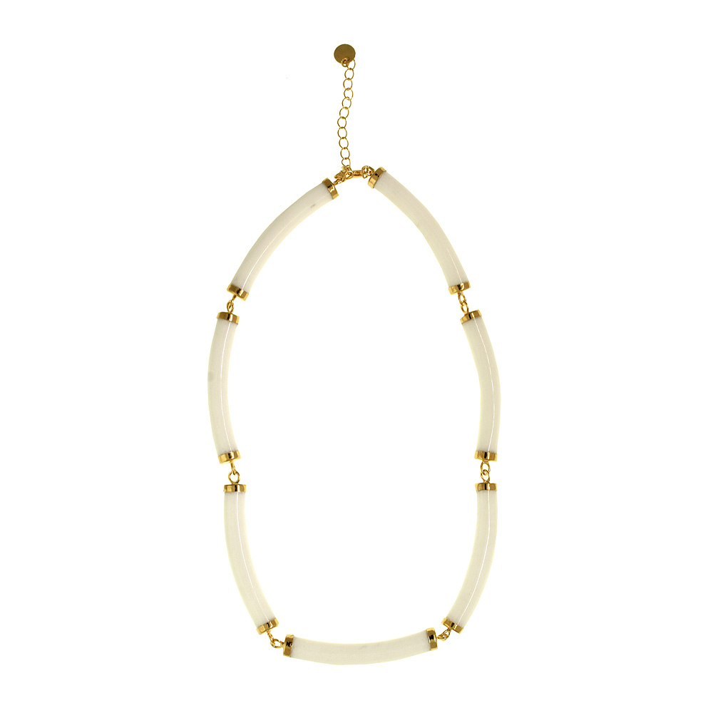 Section Necklace - White
