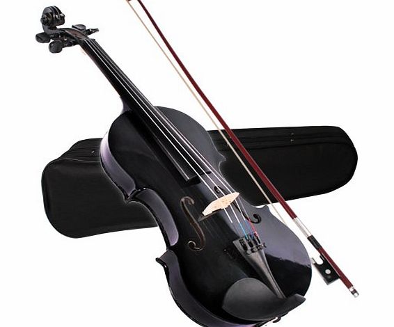 Jago Vio-01black 4/4 Size Violin Black with case and strings