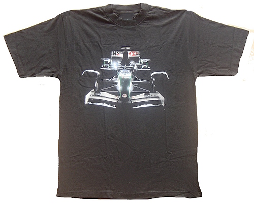 Car Print T-Shirt Black